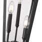 Z-Lite Gannon 10" W x 145" H 3-Light Black Stainless Steel Outdoor Post Mounted Fixture With Clear Beveled Glass Shade