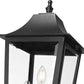 Z-Lite Gannon 10" W x 27" H 3-Light Black Stainless Steel Outdoor Post Mount Fixture With Clear Beveled Glass Shade