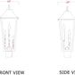 Z-Lite Gannon 10" W x 27" H 3-Light Black Stainless Steel Outdoor Post Mount Fixture With Clear Beveled Glass Shade