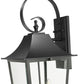 Z-Lite Gannon 12" 3-Light Black Stainless Steel Outdoor Wall Light With Clear Beveled Glass Shade