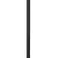 Z-Lite Gannon 12" W x 122" H 3-Light Black Stainless Steel Outdoor Post Mounted Fixture With Clear Beveled Glass Shade