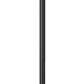 Z-Lite Gannon 12" W x 122" H 3-Light Black Stainless Steel Outdoor Post Mounted Fixture With Clear Beveled Glass Shade