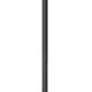 Z-Lite Gannon 12" W x 122" H 3-Light Black Stainless Steel Outdoor Post Mounted Fixture With Clear Beveled Glass Shade