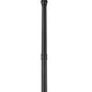 Z-Lite Gannon 16" W x 122" H 5-Light Black Stainless Steel Outdoor Post Mounted Fixture With Clear Beveled Glass Shade