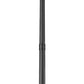 Z-Lite Gannon 16" W x 122" H 5-Light Black Stainless Steel Outdoor Post Mounted Fixture With Clear Beveled Glass Shade