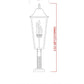 Z-Lite Gannon 16" W x 133" H 5-Light Black Stainless Steel Outdoor Post Mounted Fixture With Clear Beveled Glass Shade