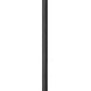 Z-Lite Gannon 16" W x 135" H 5-Light Black Stainless Steel Outdoor Post Mounted Fixture With Clear Beveled Glass Shade