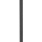 Z-Lite Gannon 5008PHBR-5011P-BK 3-Light Black Stainless Steel Outdoor Post Mounted Fixture With Clear Beveled Glass Shade