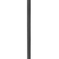 Z-Lite Gannon 5008PHBR-5011P-BK 3-Light Black Stainless Steel Outdoor Post Mounted Fixture With Clear Beveled Glass Shade