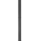 Z-Lite Gannon 5008PHBR-567P-BK 3-Light Black Stainless Steel Outdoor Post Mounted Fixture With Clear Beveled Glass Shade