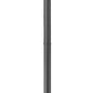 Z-Lite Gannon 5008PHBR-567P-BK 3-Light Black Stainless Steel Outdoor Post Mounted Fixture With Clear Beveled Glass Shade
