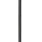 Z-Lite Gannon 5008PHXLR-5009P120-B 3-Light Black Stainless Steel Outdoor Post Mounted Fixture With Clear Beveled Glass Shade