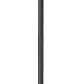 Z-Lite Gannon 5008PHXLR-5009P120-B 3-Light Black Stainless Steel Outdoor Post Mounted Fixture With Clear Beveled Glass Shade