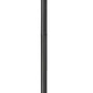 Z-Lite Gannon 5008PHXLR-5009P120-B 3-Light Black Stainless Steel Outdoor Post Mounted Fixture With Clear Beveled Glass Shade