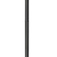 Z-Lite Gannon 5008PHXLR-5009P120-B 3-Light Black Stainless Steel Outdoor Post Mounted Fixture With Clear Beveled Glass Shade