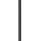 Z-Lite Gannon 5008PHXLR-5009P96-BK 3-Light Black Stainless Steel Outdoor Post Mounted Fixture With Clear Beveled Glass Shade