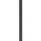 Z-Lite Gannon 5008PHXLR-5011P-BK 3-Light Black Stainless Steel Outdoor Post Mounted Fixture With Clear Beveled Glass Shade