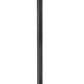 Z-Lite Gannon 5008PHXLR-5011P-BK 3-Light Black Stainless Steel Outdoor Post Mounted Fixture With Clear Beveled Glass Shade
