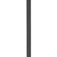 Z-Lite Gannon 5008PHXLR-5011P-BK 3-Light Black Stainless Steel Outdoor Post Mounted Fixture With Clear Beveled Glass Shade