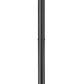 Z-Lite Gannon 5008PHXLR-5012P-BK 3-Light Black Stainless Steel Outdoor Post Mounted Fixture With Clear Beveled Glass Shade