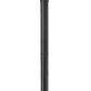 Z-Lite Gannon 5008PHXLR-5012P-BK 3-Light Black Stainless Steel Outdoor Post Mounted Fixture With Clear Beveled Glass Shade