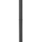 Z-Lite Gannon 5008PHXLR-5012P-BK 3-Light Black Stainless Steel Outdoor Post Mounted Fixture With Clear Beveled Glass Shade