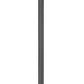 Z-Lite Gannon 5008PHXLR-519P-BK 3-Light Black Stainless Steel Outdoor Post Mounted Fixture With Clear Beveled Glass Shade