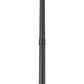 Z-Lite Gannon 5008PHXLR-564P-BK 3-Light Black Stainless Steel Outdoor Post Mounted Fixture With Clear Beveled Glass Shade