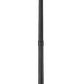 Z-Lite Gannon 5008PHXLR-564P-BK 3-Light Black Stainless Steel Outdoor Post Mounted Fixture With Clear Beveled Glass Shade