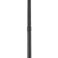 Z-Lite Gannon 5008PHXLR-564P-BK 3-Light Black Stainless Steel Outdoor Post Mounted Fixture With Clear Beveled Glass Shade