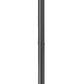 Z-Lite Gannon 5008PHXLR-567P-BK 3-Light Black Stainless Steel Outdoor Post Mounted Fixture With Clear Beveled Glass Shade