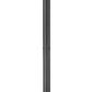 Z-Lite Gannon 5008PHXLR-567P-BK 3-Light Black Stainless Steel Outdoor Post Mounted Fixture With Clear Beveled Glass Shade