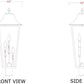 Z-Lite Gannon 5008PHXLR-BK 3-Light Black Stainless Steel Outdoor Post Mount Fixture With Clear Beveled Glass Shade