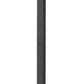 Z-Lite Gannon 5008PHXLS-536P-BK 3-Light Black Stainless Steel Outdoor Post Mounted Fixture With Clear Beveled Glass Shade