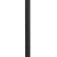 Z-Lite Gannon 5008PHXLS-536P-BK 3-Light Black Stainless Steel Outdoor Post Mounted Fixture With Clear Beveled Glass Shade