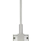 Z-Lite Gantt 5" 1-Light Brushed Nickel Steel Pendant Light With Seedy Glass Shade