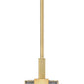 Z-Lite Gantt 5" 1-Light Vintage Brass Mini Pendant Light With Seedy Glass Shade