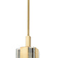 Z-Lite Gantt 5" 1-Light Vintage Brass Mini Pendant Light With Seedy Glass Shade