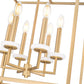 Z-Lite Gaultier 18" 6-Light Mordern Gold Steel Frame Chandelier