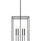 Z-Lite Gaultier 6100-32MB 6-Light Matte Black and Mordern Gold Steel Frame Chandelier