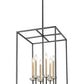Z-Lite Gaultier 6100-32MB 6-Light Matte Black and Mordern Gold Steel Frame Chandelier