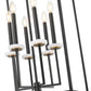 Z-Lite Gaultier 6100-32MB 6-Light Matte Black and Mordern Gold Steel Frame Chandelier