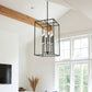Z-Lite Gaultier 6100-32MB 6-Light Matte Black and Mordern Gold Steel Frame Chandelier