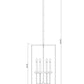 Z-Lite Gaultier 6100-32MB 6-Light Matte Black and Mordern Gold Steel Frame Chandelier
