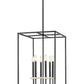 Z-Lite Gaultier 6100-32MB 6-Light Matte Black and Mordern Gold Steel Frame Chandelier