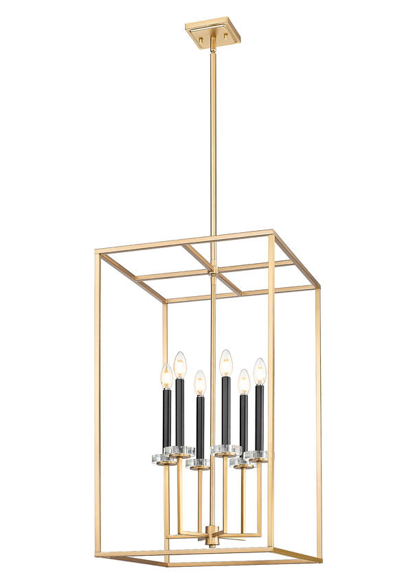Z-Lite Gaultier 6100-32MGLD 6-Light Mordern Gold Steel Frame Chandelier