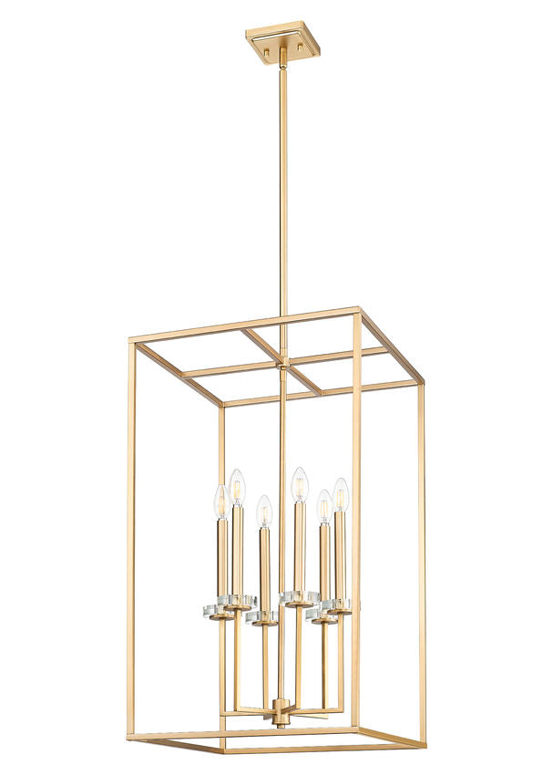 Z-Lite Gaultier 6100-32MGLD 6-Light Mordern Gold Steel Frame Chandelier