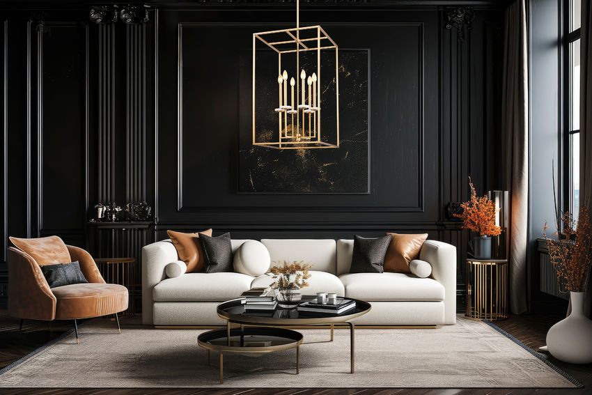 Z-Lite Gaultier 6100-32MGLD 6-Light Mordern Gold Steel Frame Chandelier