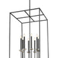 Z-Lite Gaultier 6100-44MB 8-Light Matte Black and Mordern Gold Steel Frame Chandelier