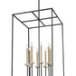 Z-Lite Gaultier 6100-44MB 8-Light Matte Black and Mordern Gold Steel Frame Chandelier
